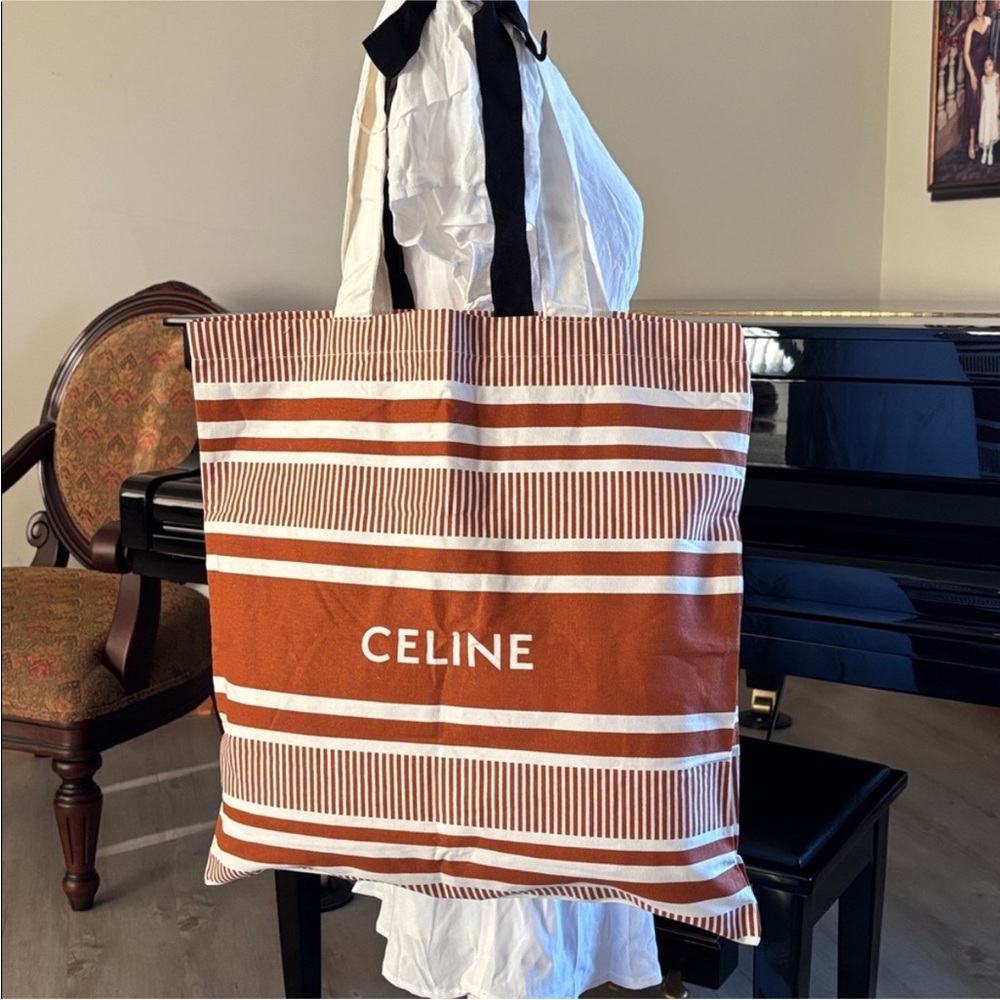 Celine GWP/Novelty/Beauty Canvas Tote Bag